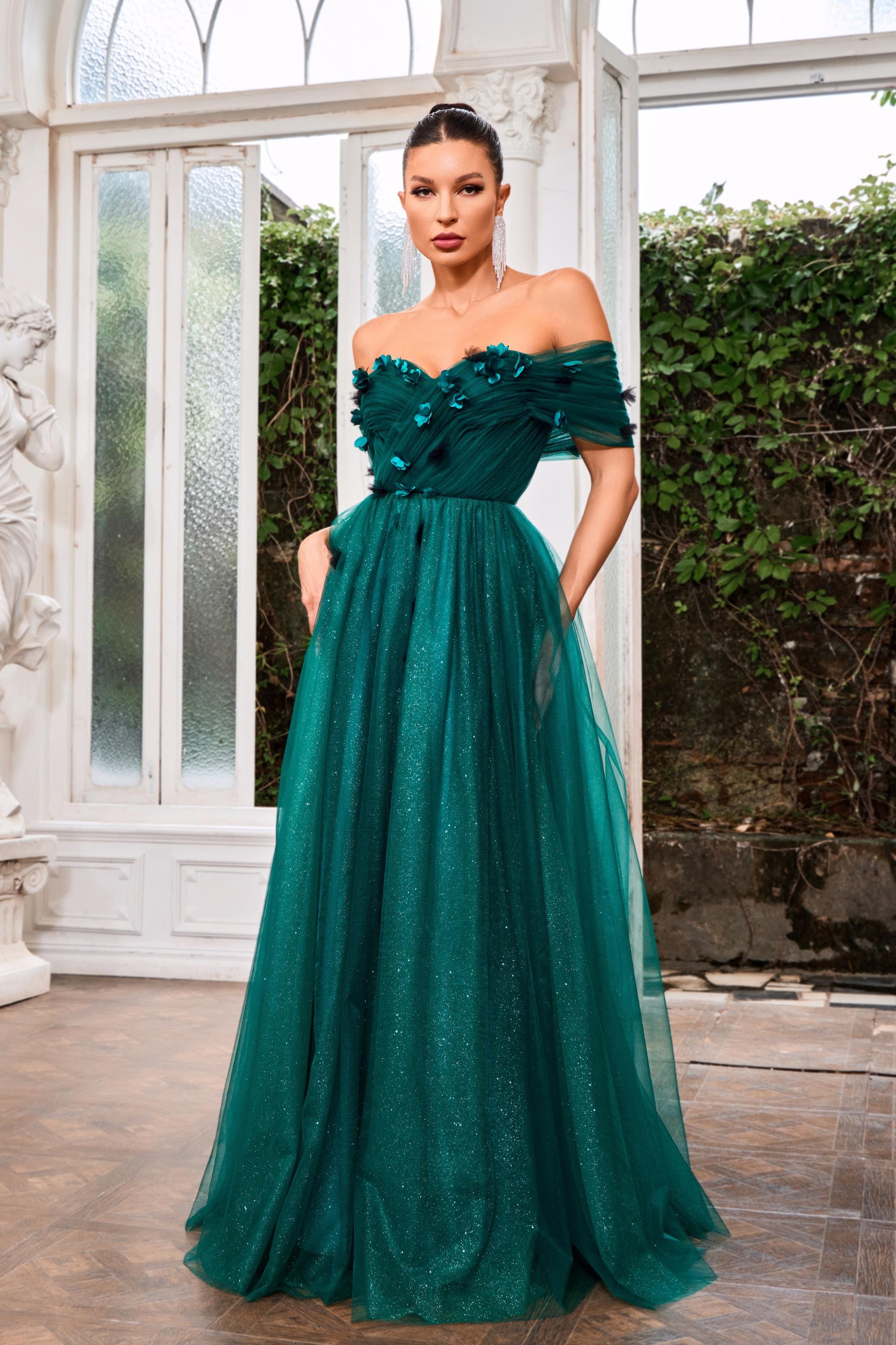 ja Evening Dress 4 / Emerald Jadore: J24005