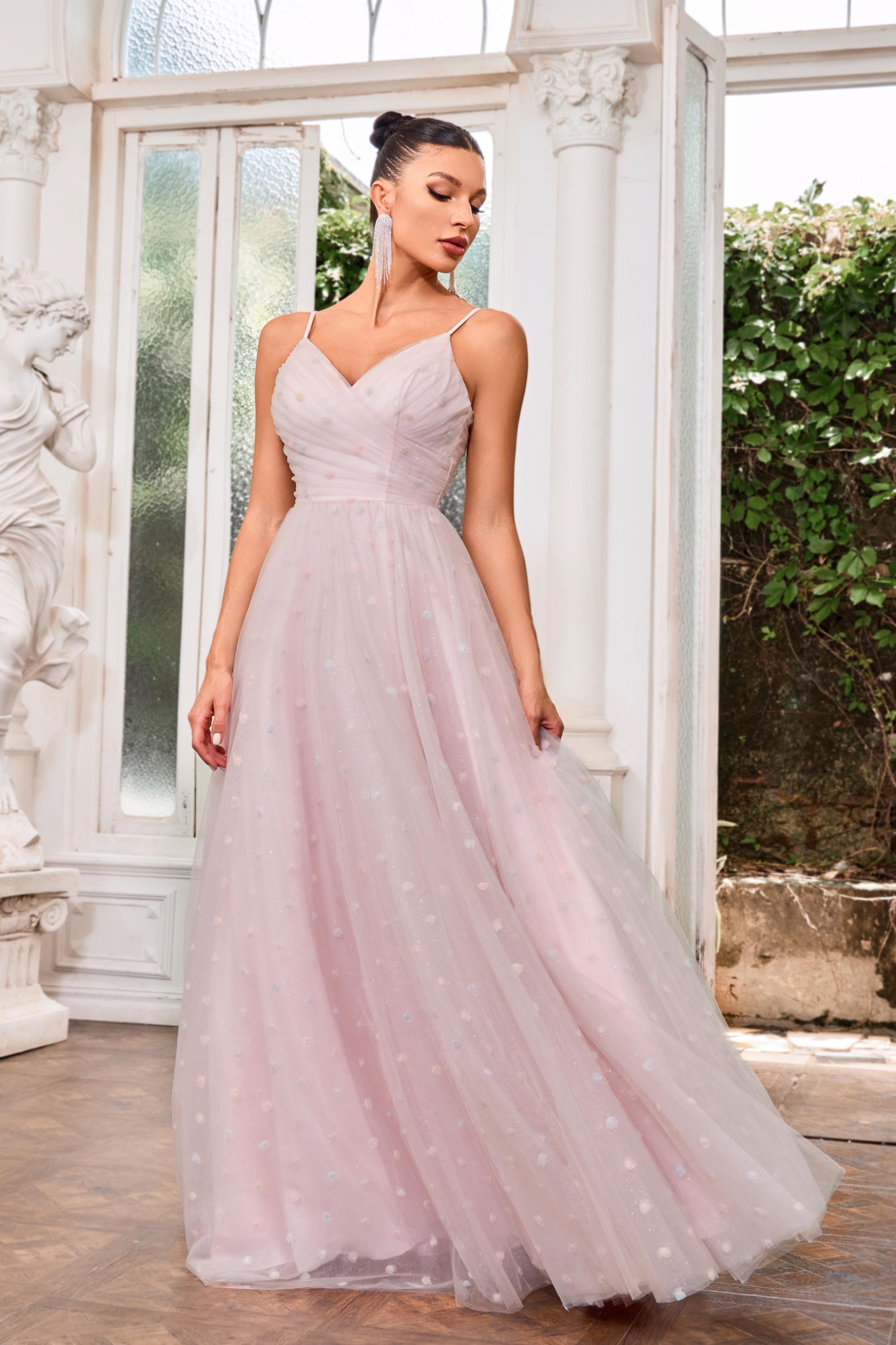 Jadore Evening Dress 4 / Light Pink Jadore: J24049