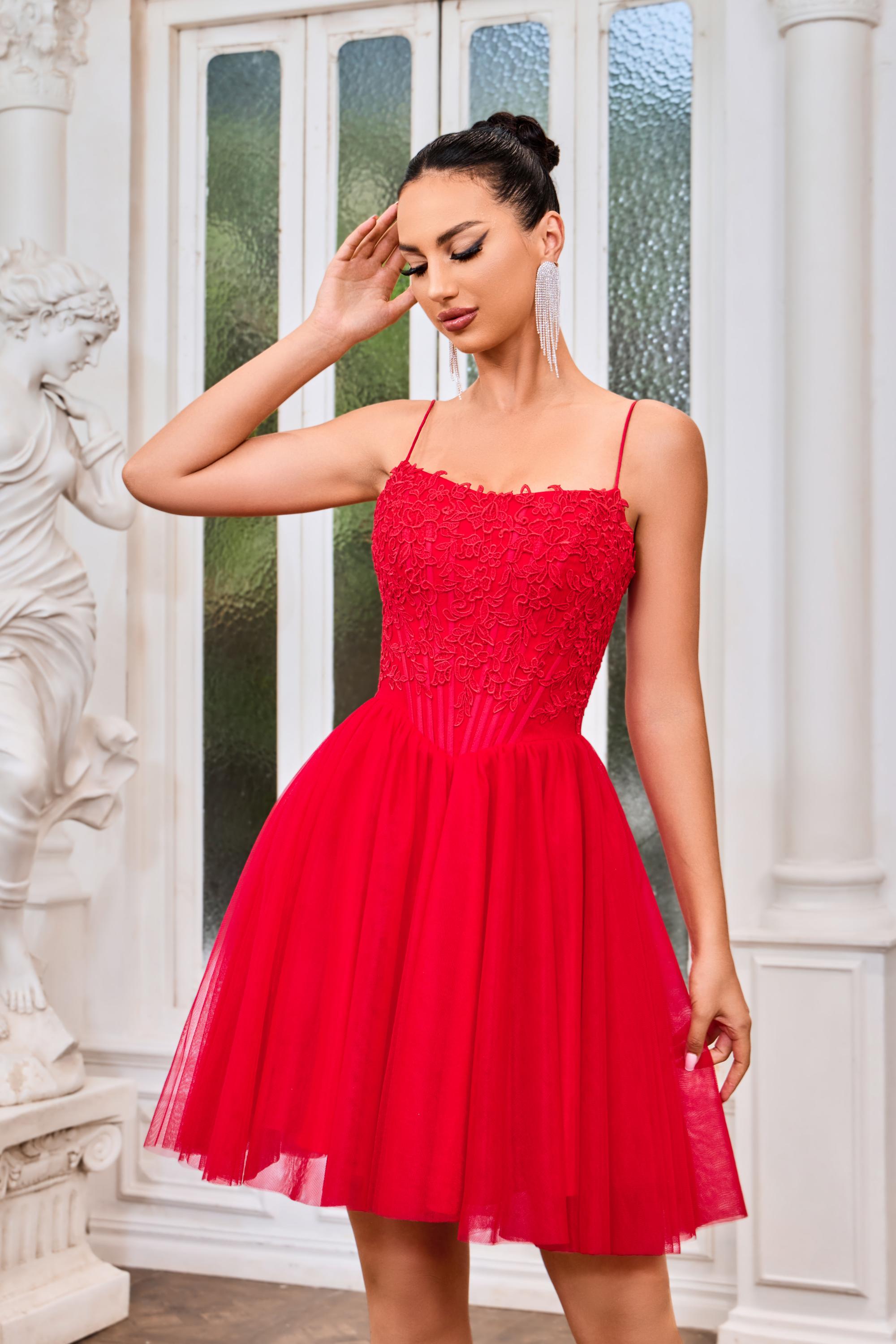 Jadore Evening Dress 4 / Red Jadore: J24079