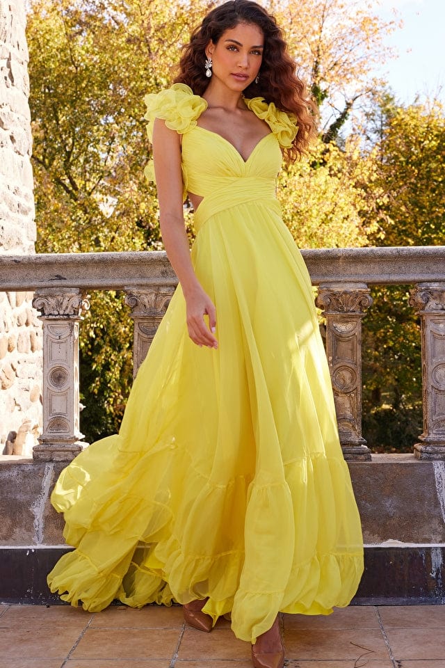 Jovani yellow outlet gown