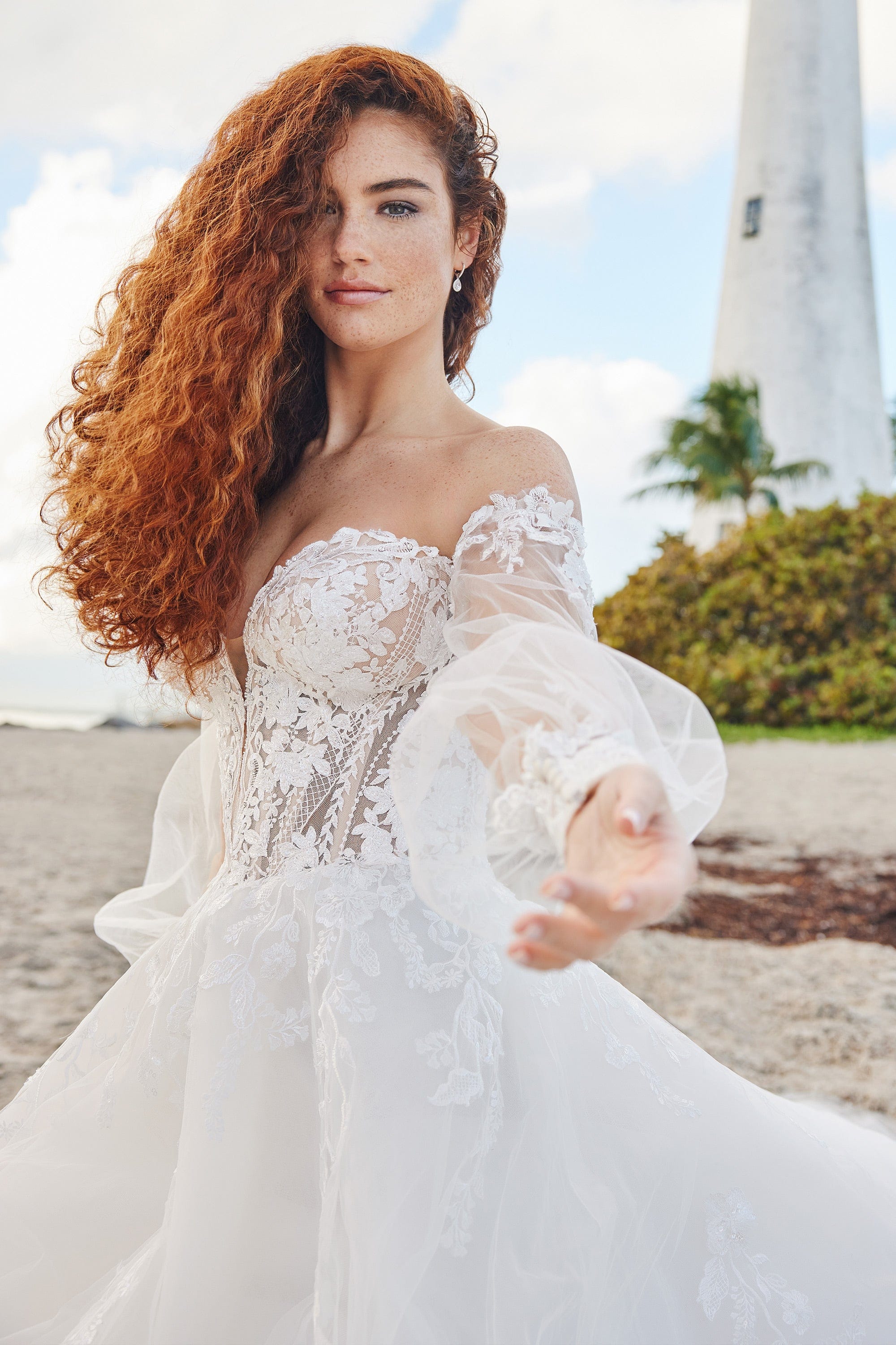 cameo lace dress Romantic Lace Wedding Dress with Cameo Back