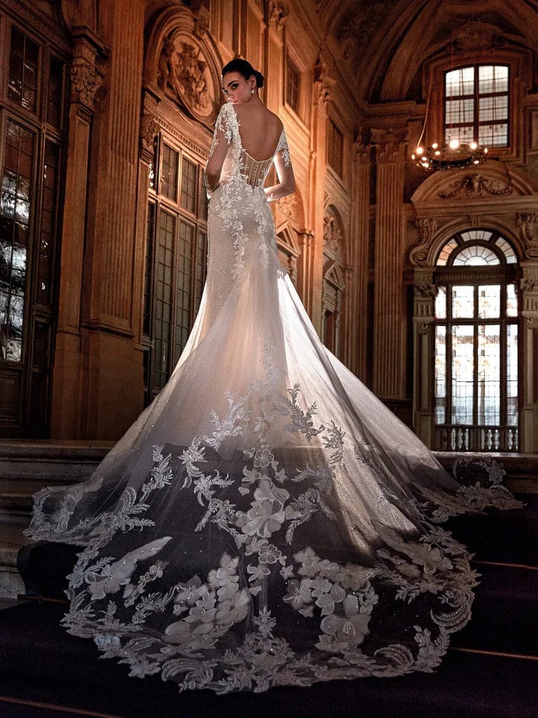 Pronovias Privee Wedding Dress 10 / Off White/Nude Pronovias Privee: Eirian (Clearance)