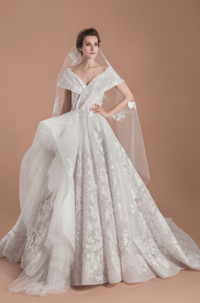 Saiid Kobeisy Wedding Dress 8 / Off White Saiid Kobeisy: SK20-12 (Clearance)