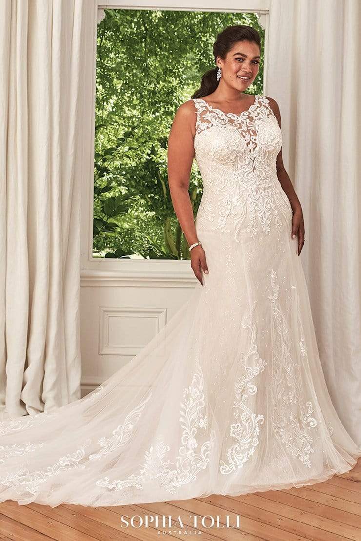 Sophia Tolli Wedding Dress 16 / Ivory Sophia Tolli: Y21990 - Georgia (Clearance)