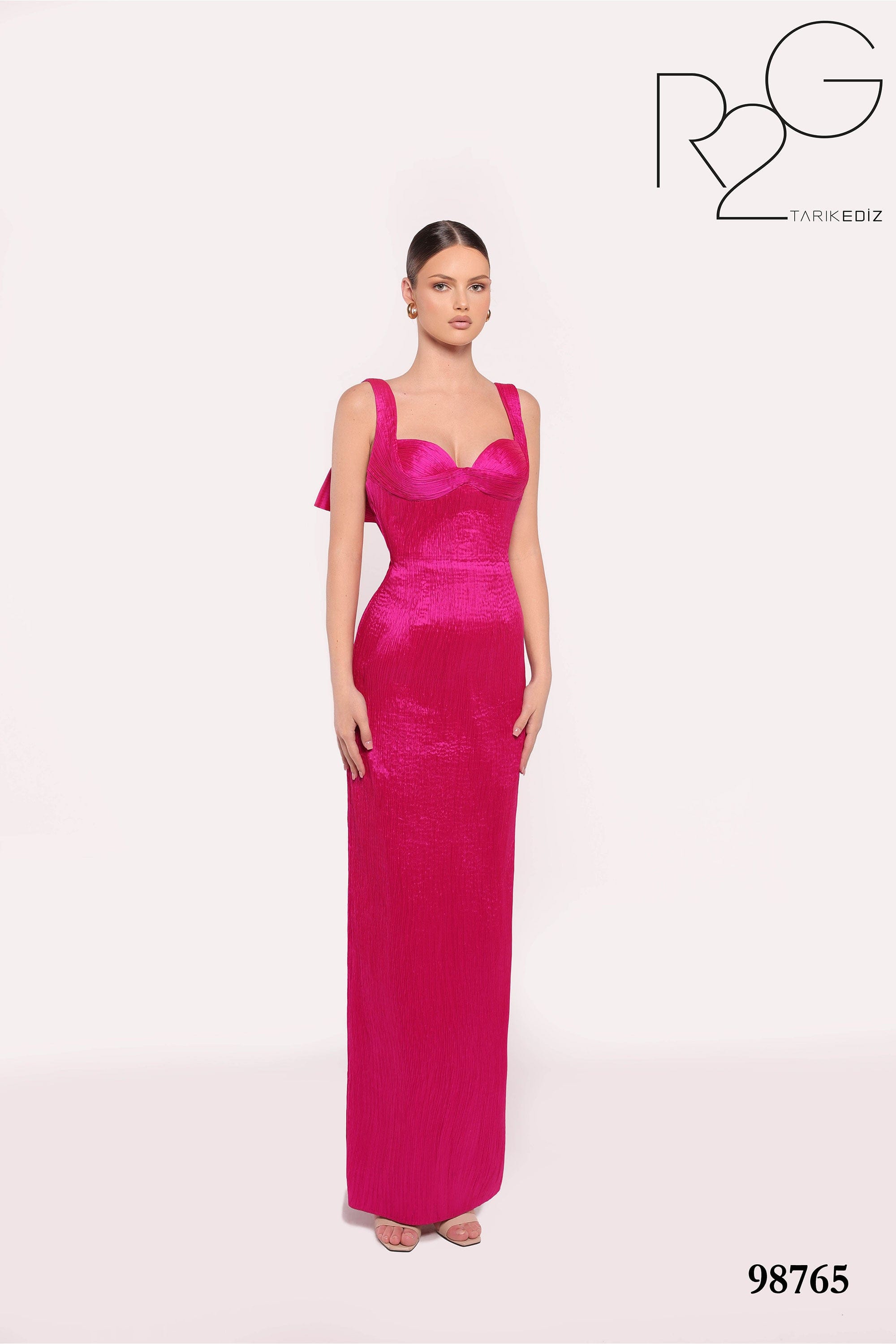 Tarik Ediz Evening Dress 0 / Fuchsia Tarik Ediz: 98765