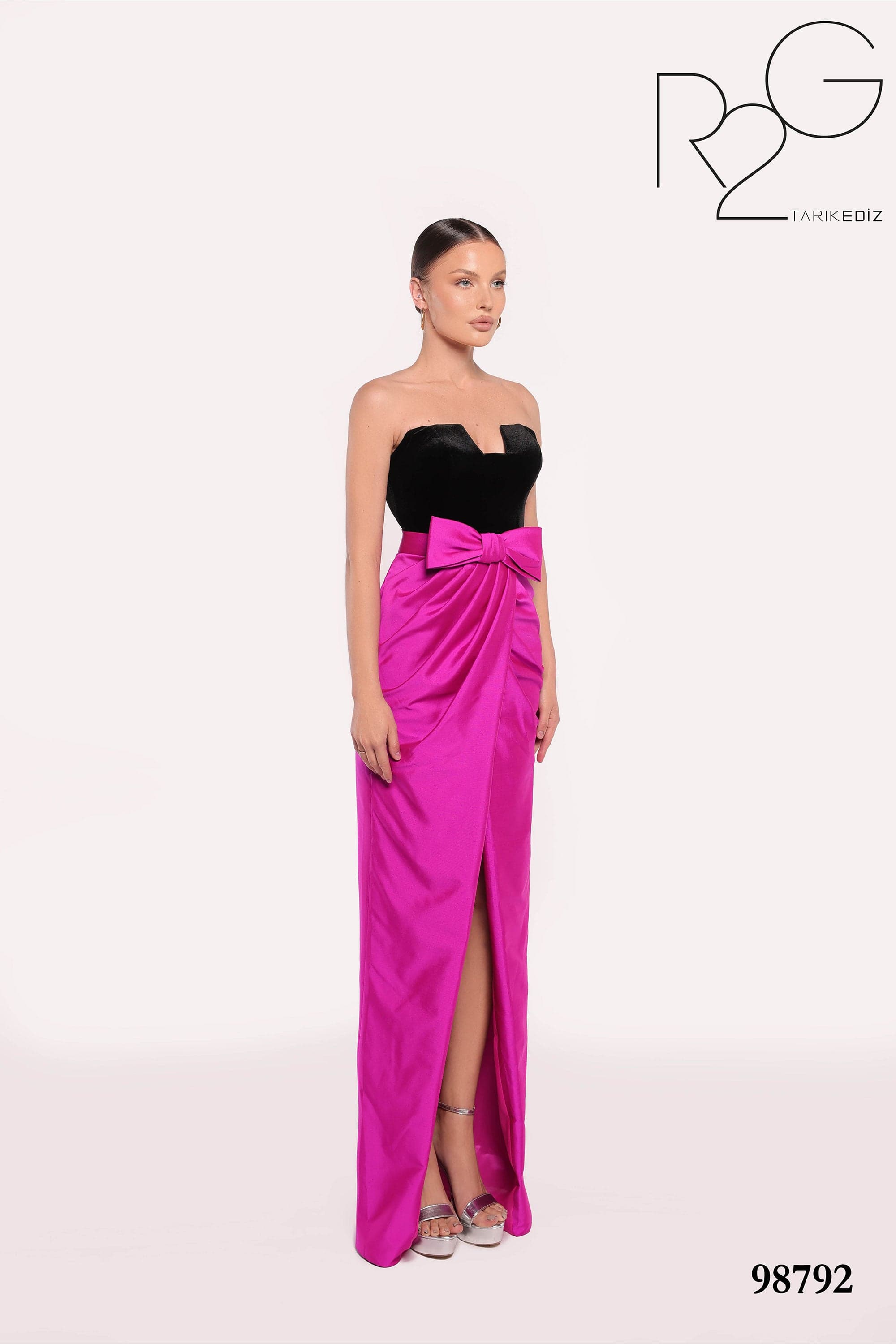 Tarik Ediz Evening Dress 0 / Fuchsia Tarik Ediz: 98792