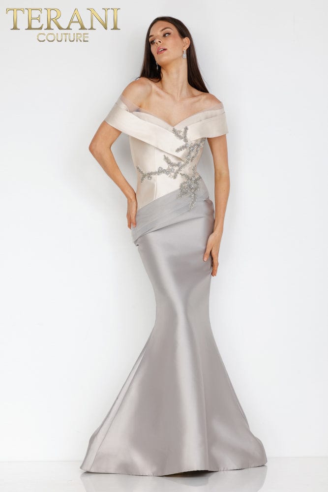 Terani Mother of the Bride 14 / Champagne Taupe Terani: 2011M2159 (Clearance)