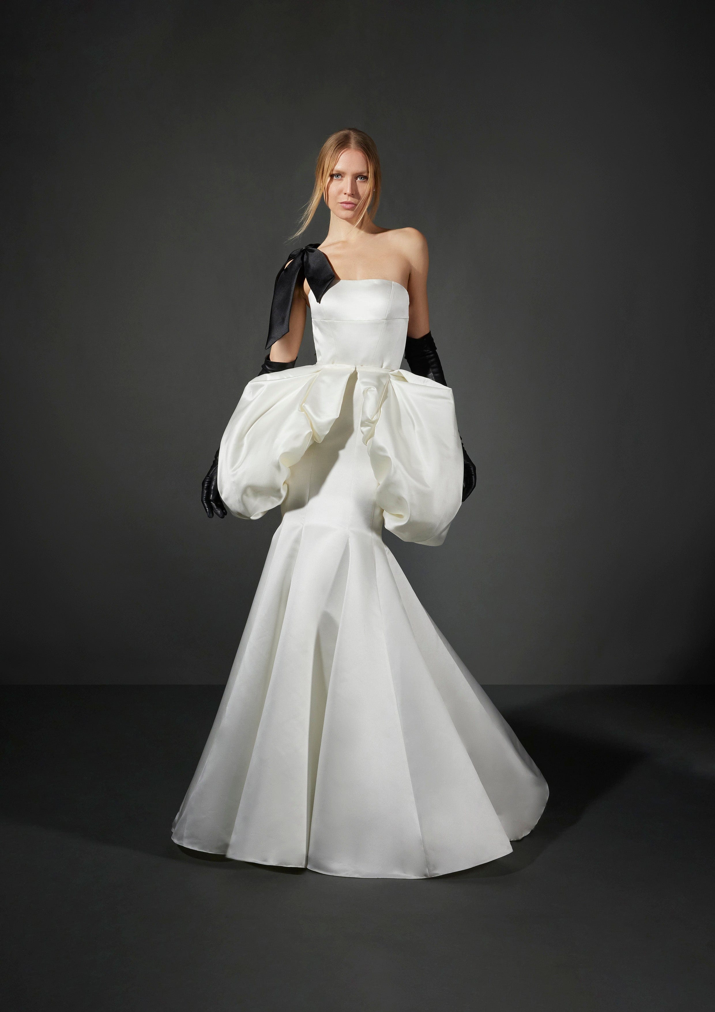 vera wang black strapless dress Vera Wang: Myron