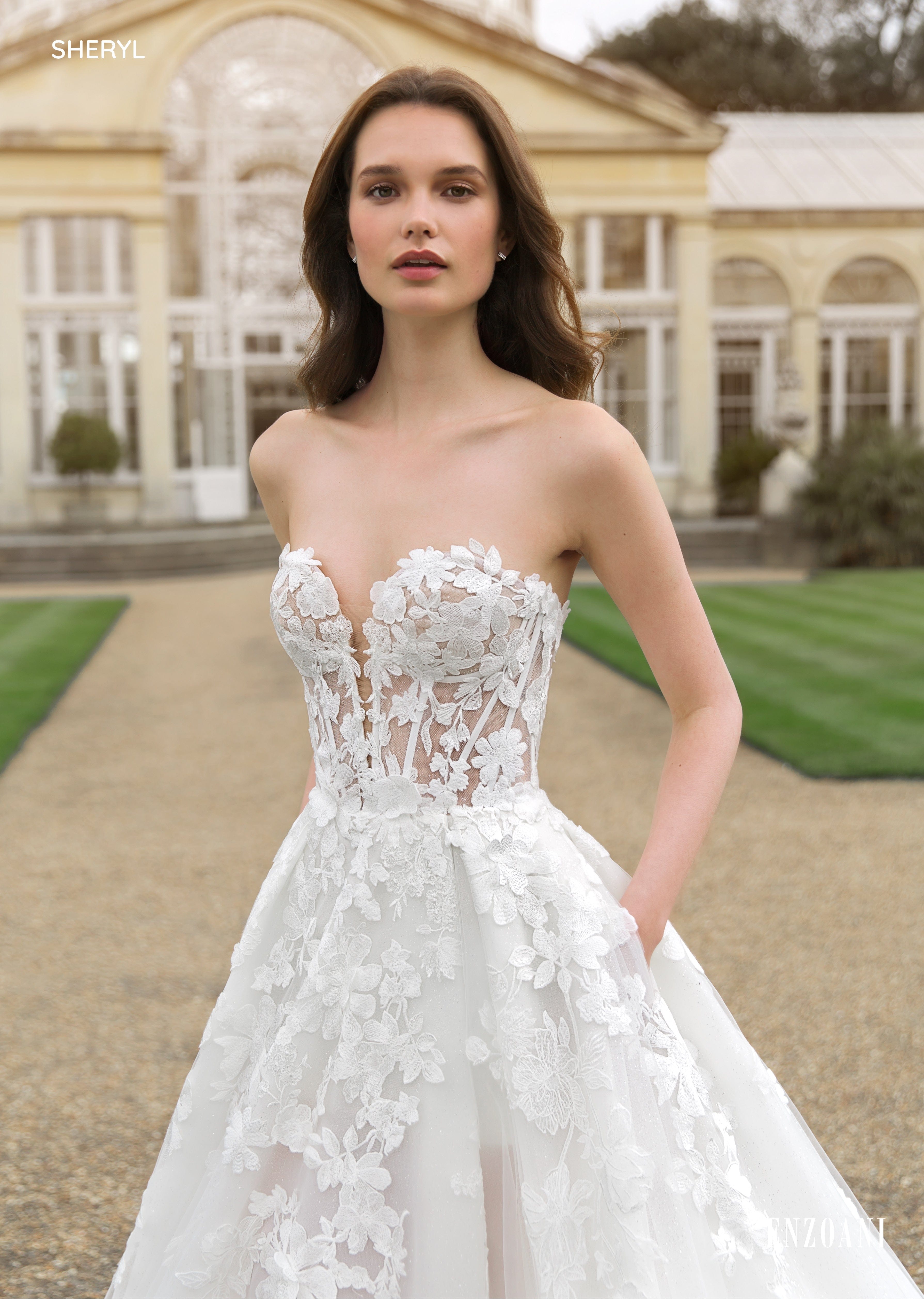 Enzoani Beaded Bodice