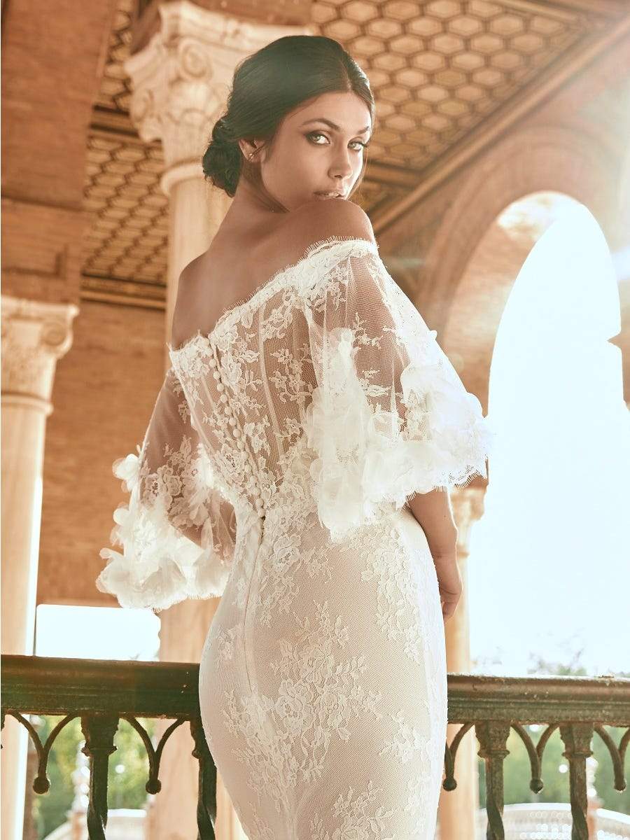 Plus Size Flamenco Wedding Dress