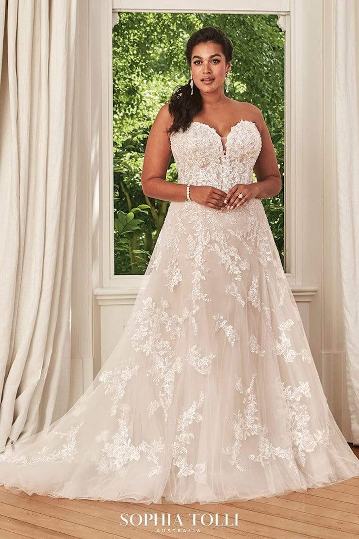 How much are cheap sophia tolli wedding dresses